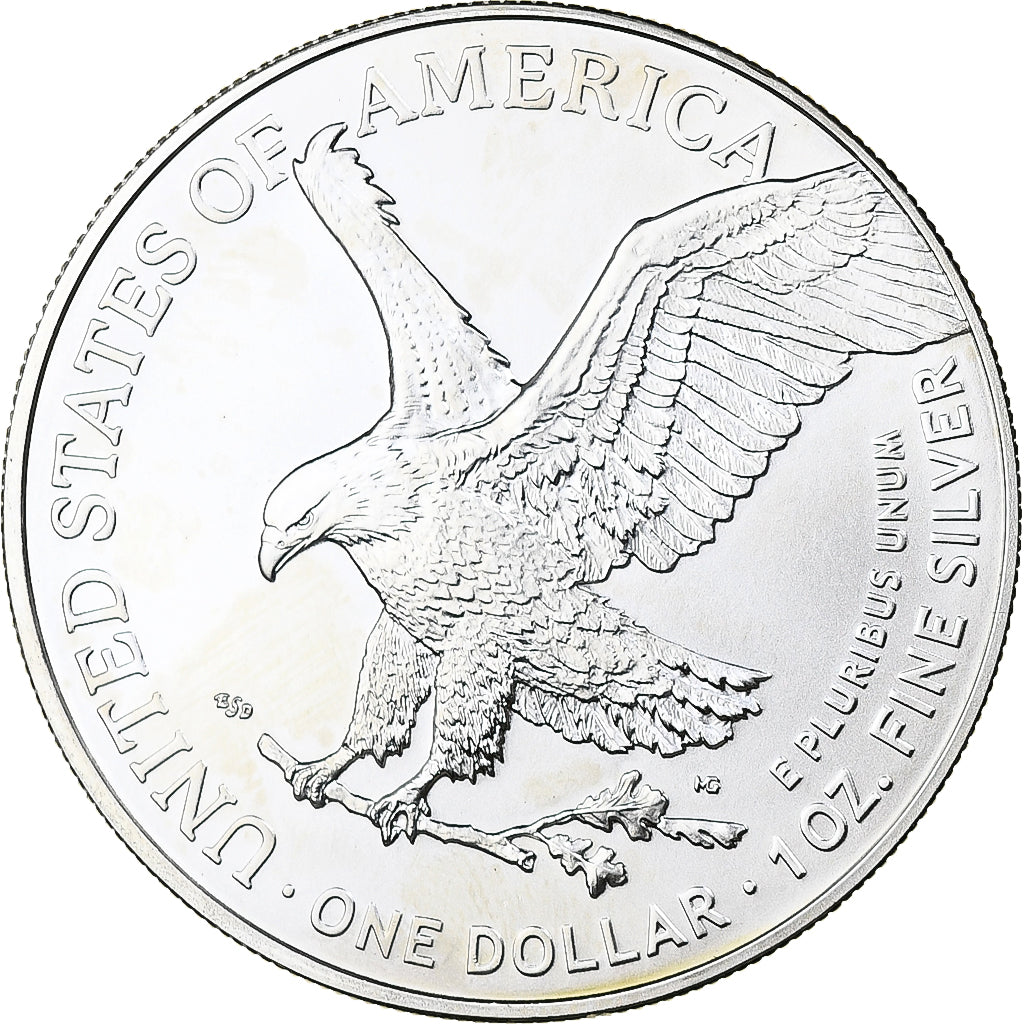 United States, 1 Dollar, 1 Oz, Silver Eagle, 2022, Philadelphia, Silver