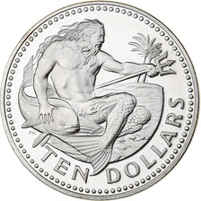 Barbados, 10 Dollars, Independance, 1976, Franklin Mint, Proof, Silver, MS(63)