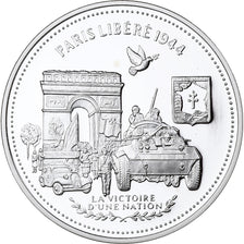 Frankrijk, Medaille, Paris Libéré 1944, Zilver, FDC
