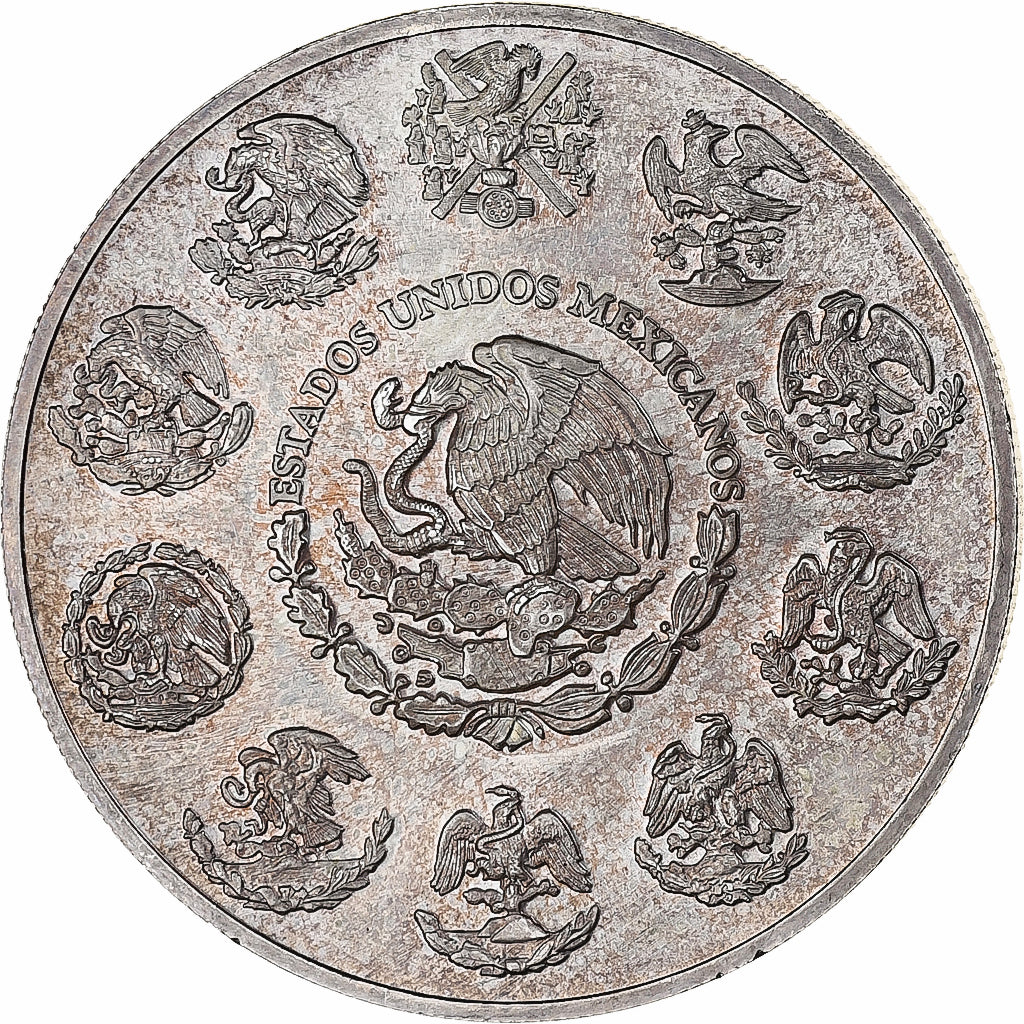 Mexico, 2 Onzas, Libertad, 2003, Mexico City, Silver, MS(63), KM:614
