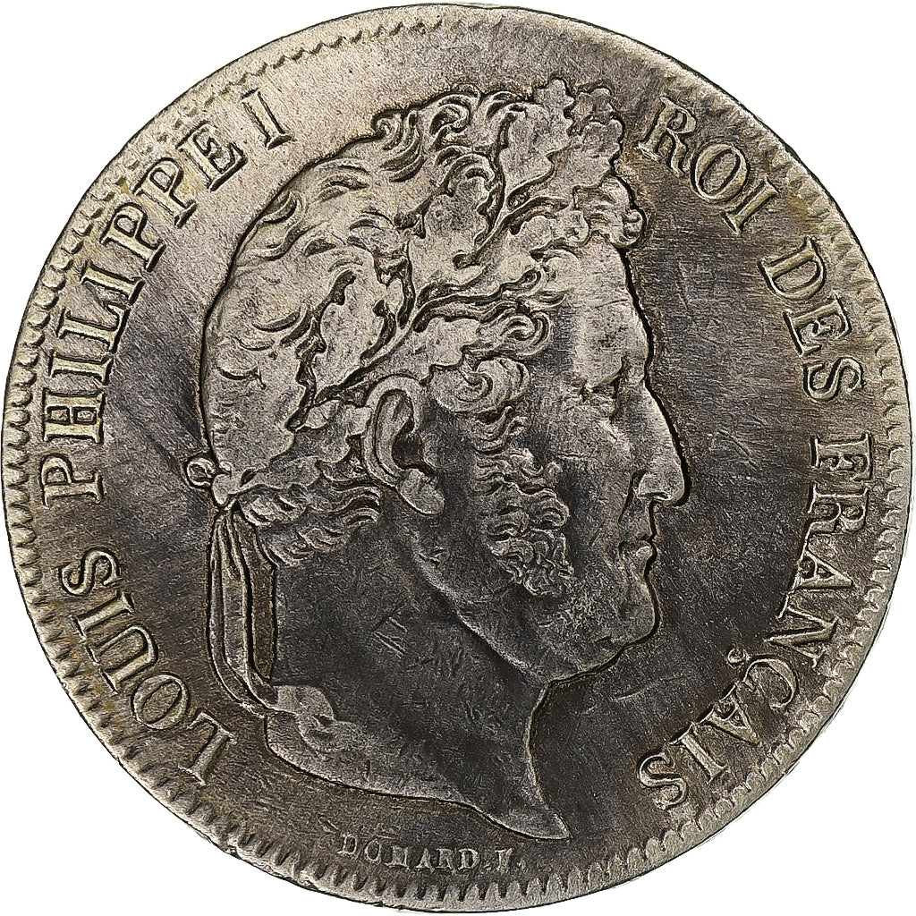 Frankreich, Louis-Philippe, 5 Francs, 1840, Lille, Caducée, Silber, S+