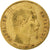 Frankreich, Napoleon III, 5 Francs, 1854, Paris, tranche cannelée, Gold, S+