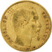 Francia, Napoleon III, 5 Francs, 1854, Paris, tranche cannelée, Oro, BC+