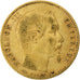 França, Napoleon III, 5 Francs, 1854, Paris, tranche cannelée, Dourado