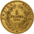 Frankreich, Napoleon III, 5 Francs, 1854, Paris, tranche cannelée, Gold, S+