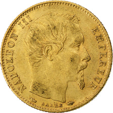 France, Napoleon III, 5 Francs, 1854, Paris, tranche cannelée, Gold, EF(40-45)