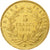 França, Napoleon III, 5 Francs, 1854, Paris, tranche lisse, Dourado, EF(40-45)