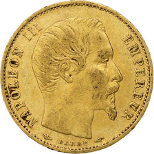 France, Napoleon III, 5 Francs, 1854, Paris, tranche lisse, Gold, EF(40-45)