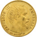 Francia, Napoleon III, 5 Francs, 1854, Paris, tranche lisse, Oro, MBC+