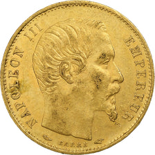 Frankrijk, Napoleon III, 5 Francs, 1854, Paris, tranche lisse, Goud, ZF+