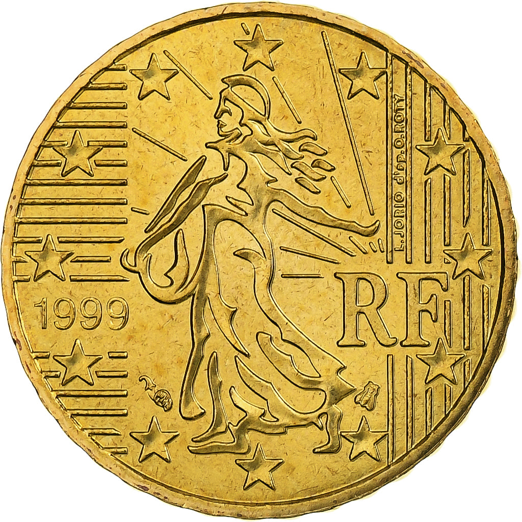 Frankreich, 10 Euro Cent, BU, 1999, Pessac, Nordic gold, STGL, KM:1285