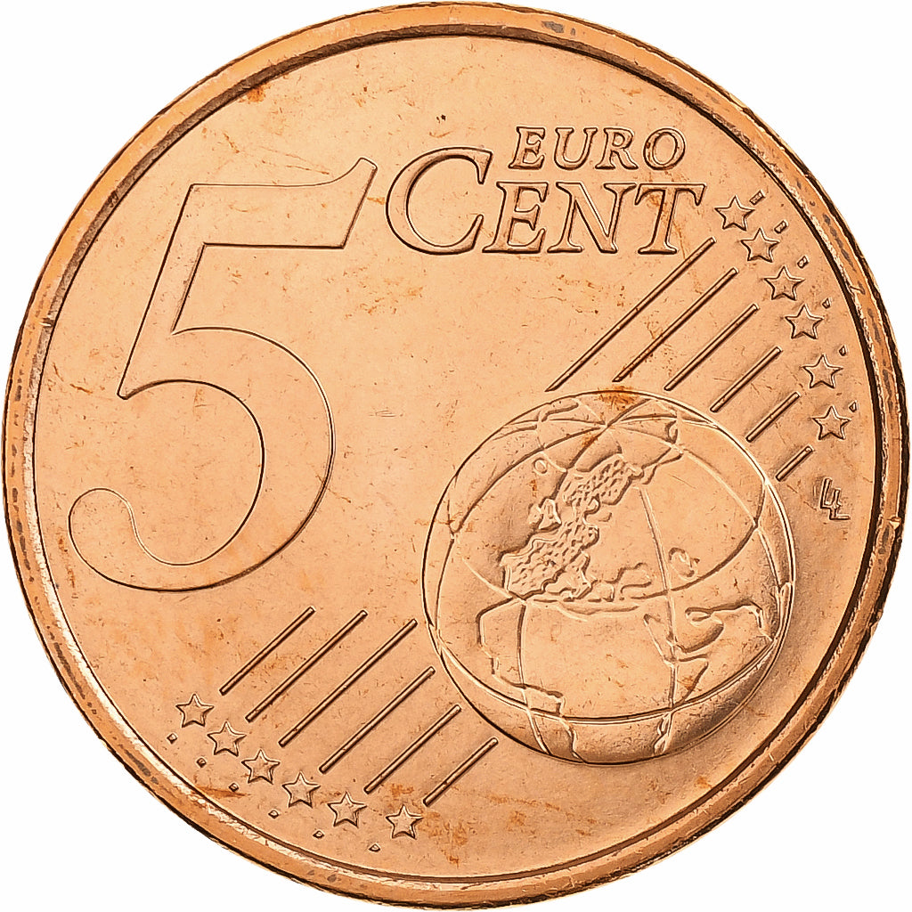 Frankreich, 5 Euro Cent, BU, 1999, Pessac, Copper Plated Steel, STGL, KM:1284