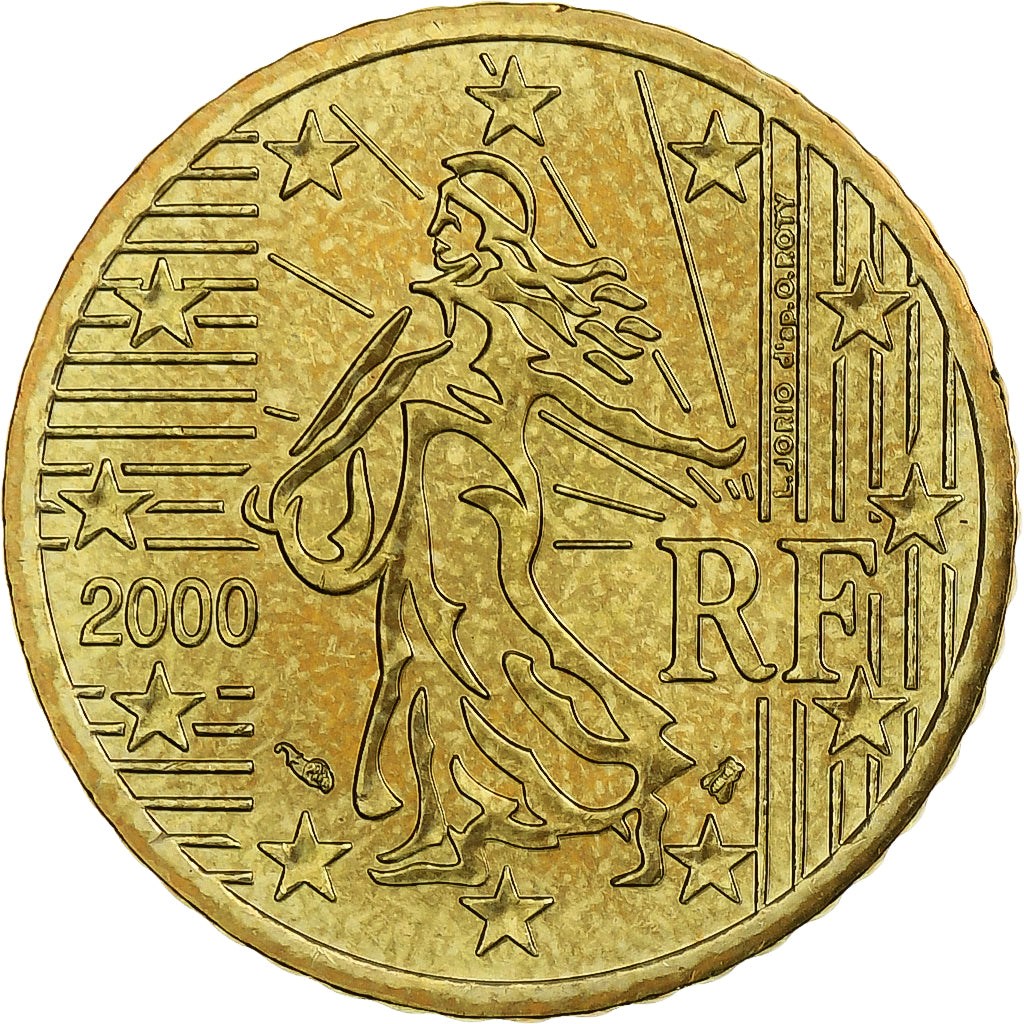 France, 50 Euro Cent, BU, 2000, Pessac, Nordic gold, MS(65-70), KM:1287