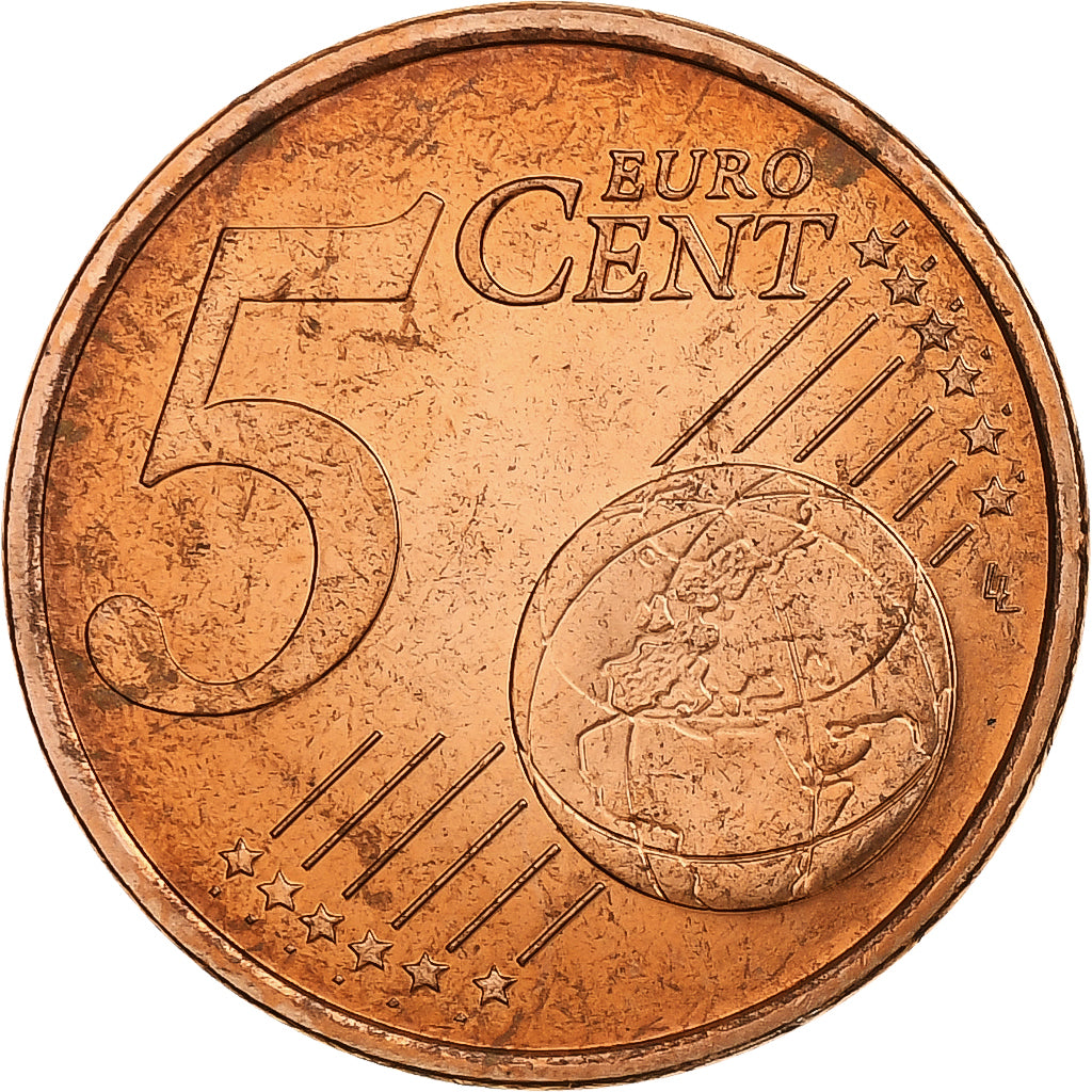 France, 5 Euro Cent, BU, 2000, Pessac, Copper Plated Steel, MS(65-70), KM:1284