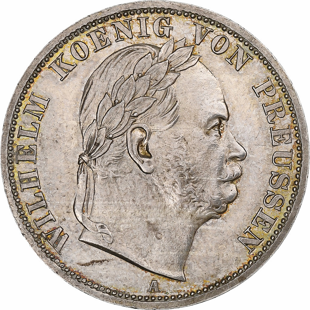 Germany, Kingdom of Prussia, Wilhelm I, Vereinstaler, 1866, Berlin, Silver