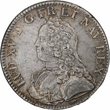 France, Louis XV, Ecu aux branches d'olivier, 1726, Paris, Silver, AU(50-53)