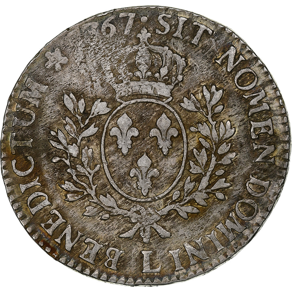 France, Louis XV, Écu au bandeau, 1767, Bayonne, Silver, VF(20-25), Gadoury:322