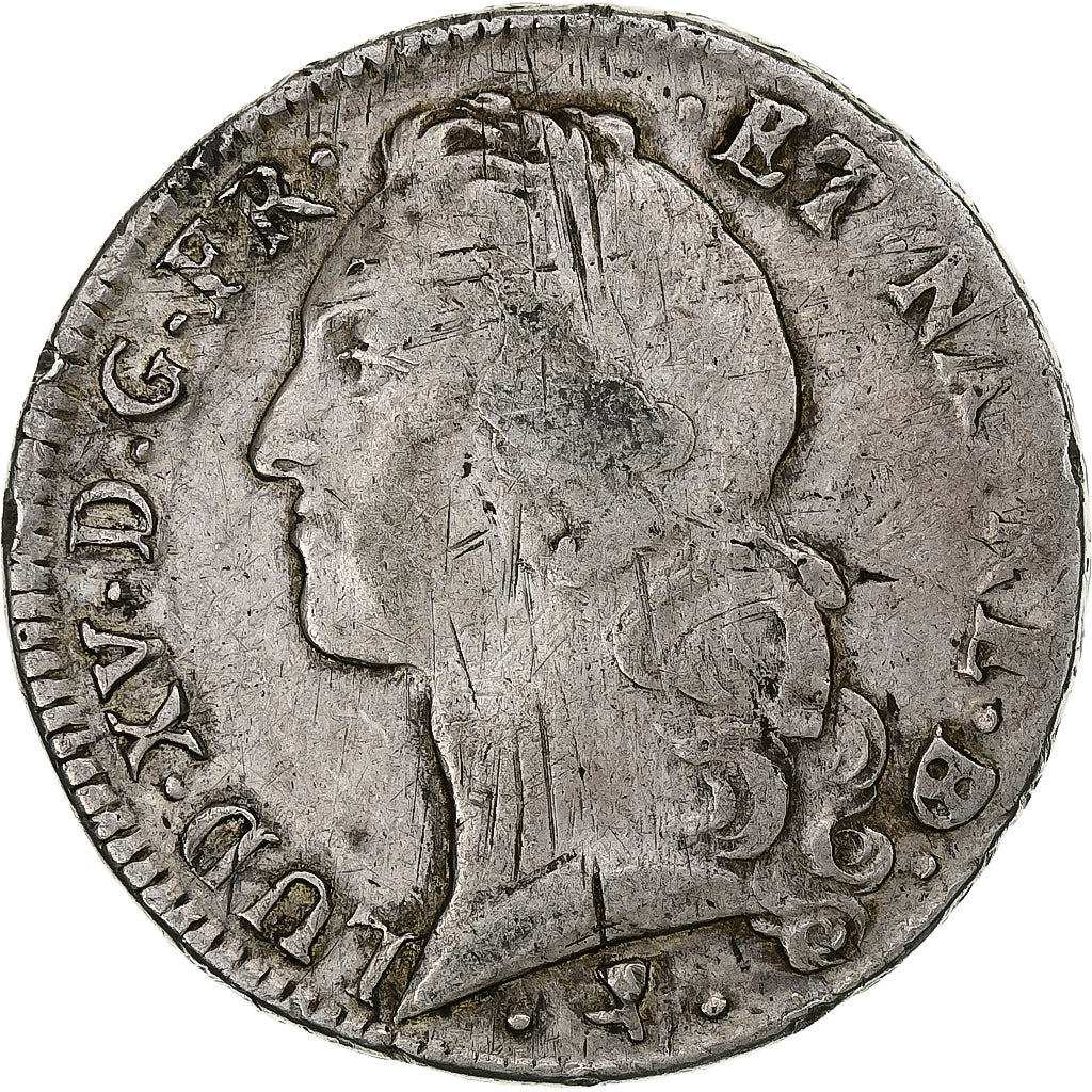 Frankreich, Louis XV, Écu au bandeau, 1763/2, Pau, Silber, S+, Gadoury:322a