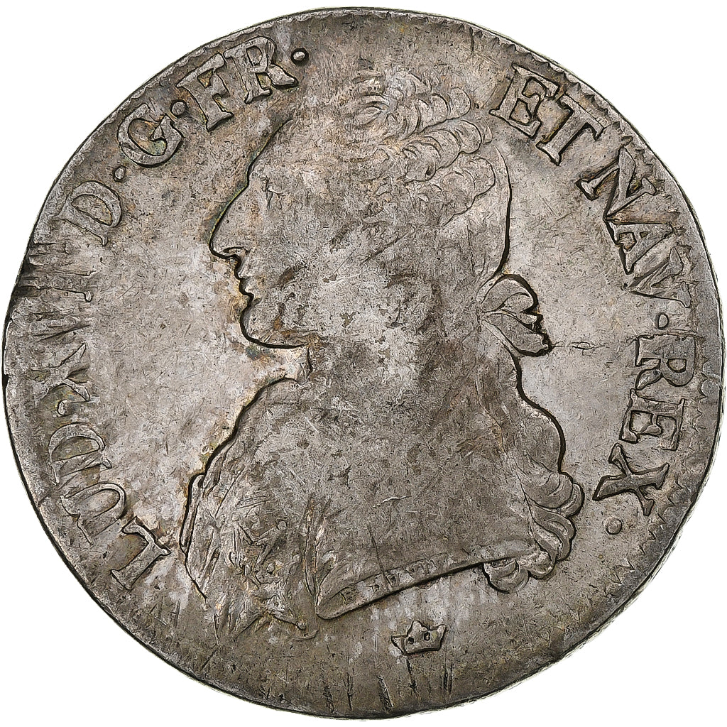 France, Louis XVI, Ecu aux branches d'olivier, 1785, Toulouse, Argent, TB