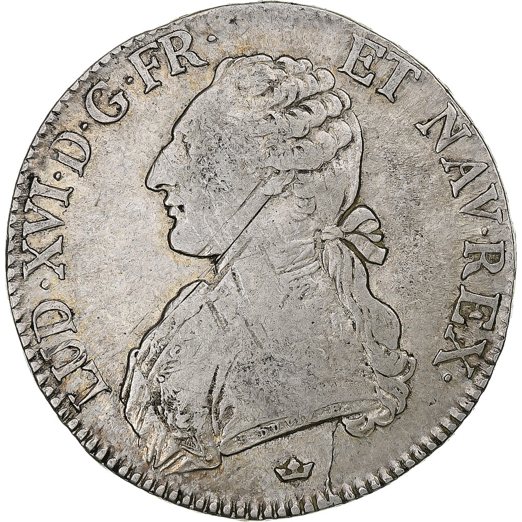 France, Louis XVI, Ecu aux branches d'olivier, 1777, Toulouse, Silver