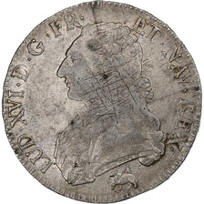 France, Louis XVI, Ecu aux branches d'olivier, 1790, Rouen, Silver, VF(30-35)