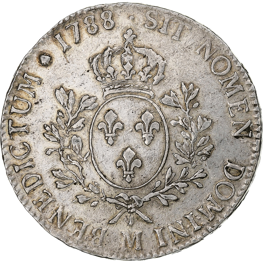 Francia, Louis XVI, Ecu aux branches d'olivier, 1788, Toulouse, Argento, BB
