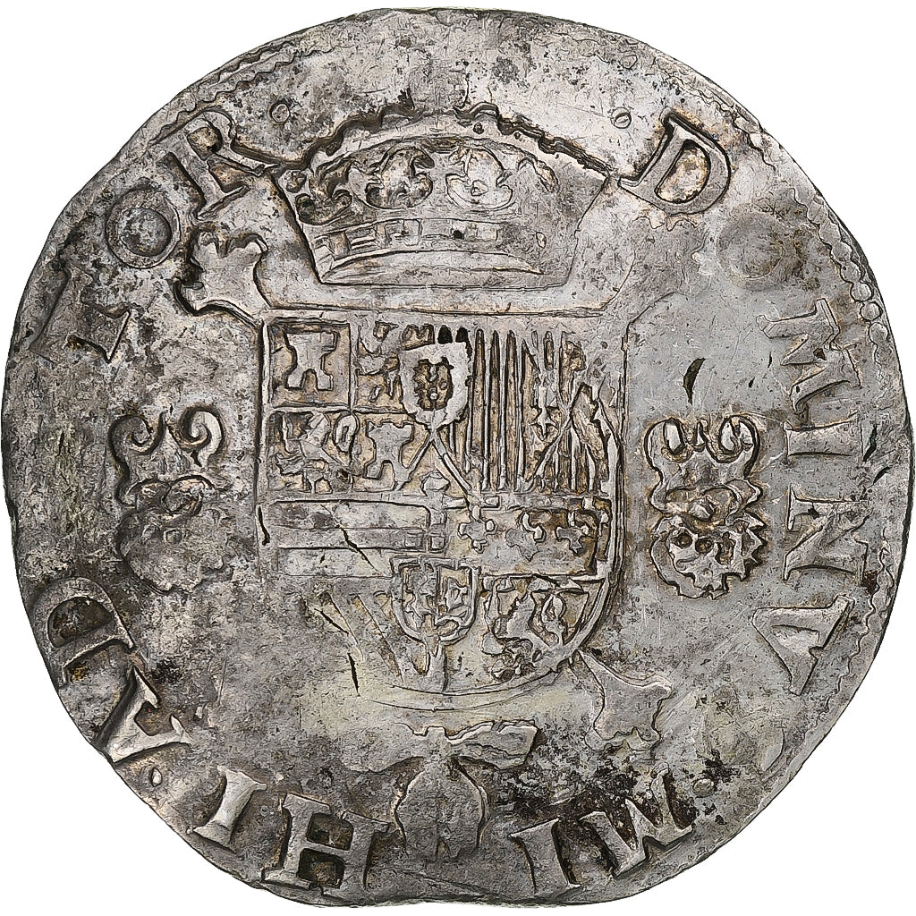 Spanish Netherlands, Philippe II, Philipsdaalder, 1588, Anvers, Silver
