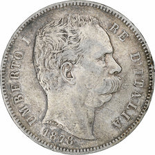 Italie, Humbert I, 5 Lire, 1878, Rome, Argent, TB+, KM:20