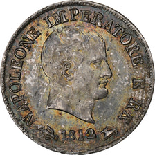 Itália, Royaume d'Italie, Napoleon I, 10 Soldi, 1812, Venice, Prata, AU(50-53)