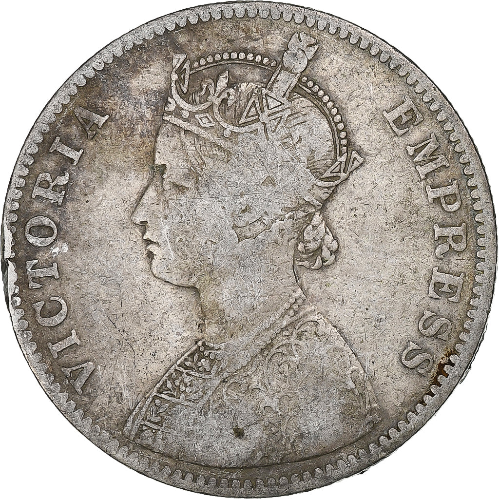Inde britannique, Victoria, Rupee, 1882, Argent, TB+, KM:492