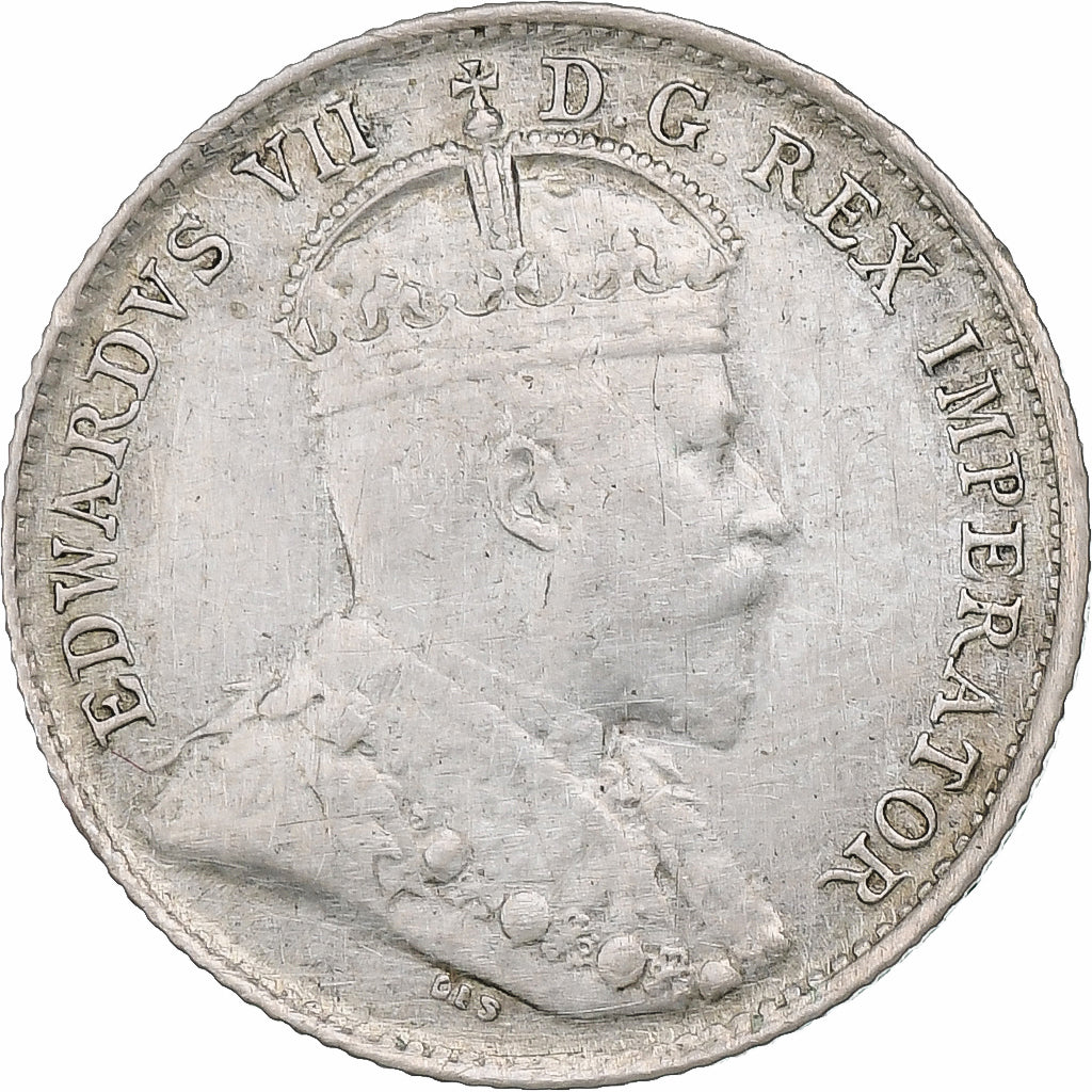 Canada, Edward VII, 5 Cents, 1906, London, Argento, BB, KM:13