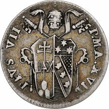 Papal states, Pius VII, Grosso, 1816 - Anno XVII, Bologna, Silver
