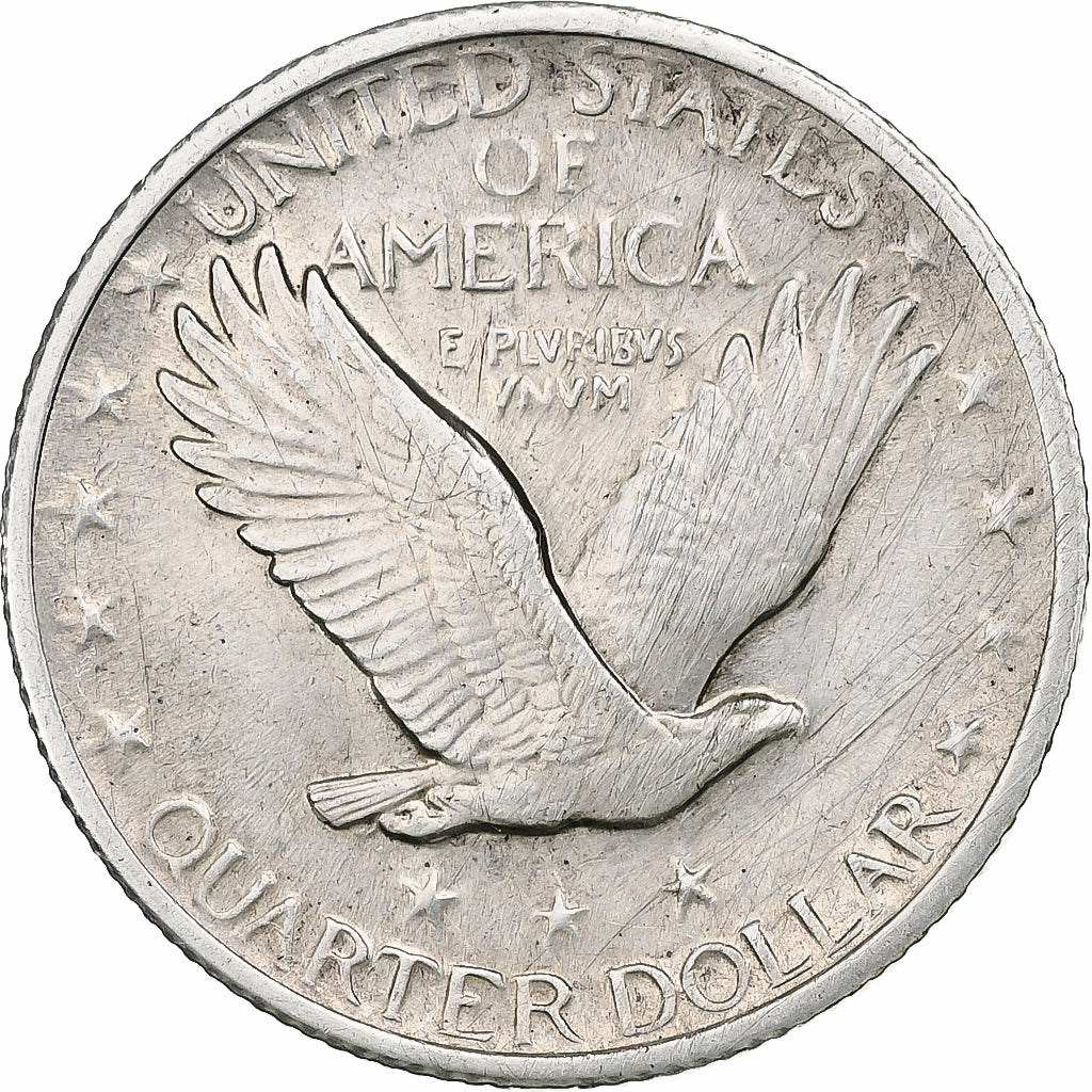 United States, Quarter, Standing Liberty, 1918, Philadelphia, Silver, EF(40-45)