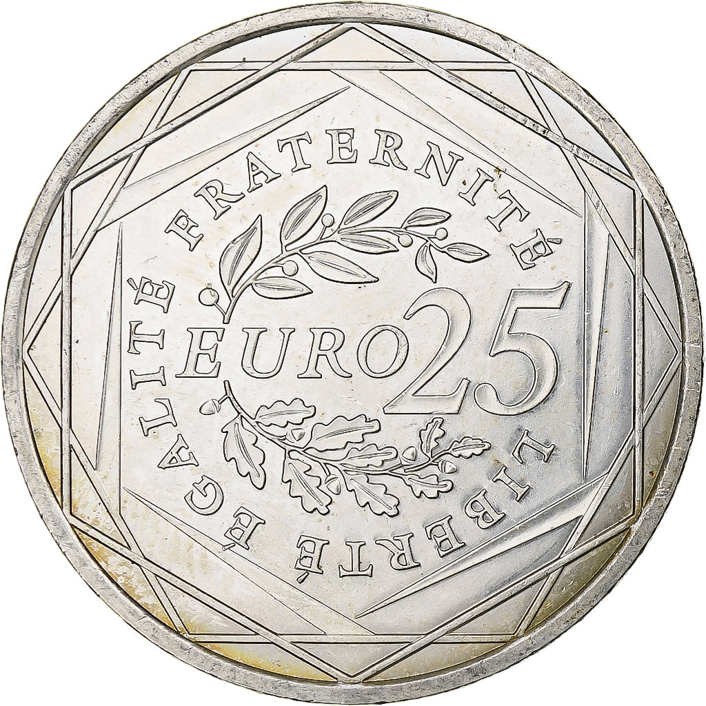 Francia, 25 Euro, Semeuse, 2009, MDP, Plata, EBC, KM:1581
