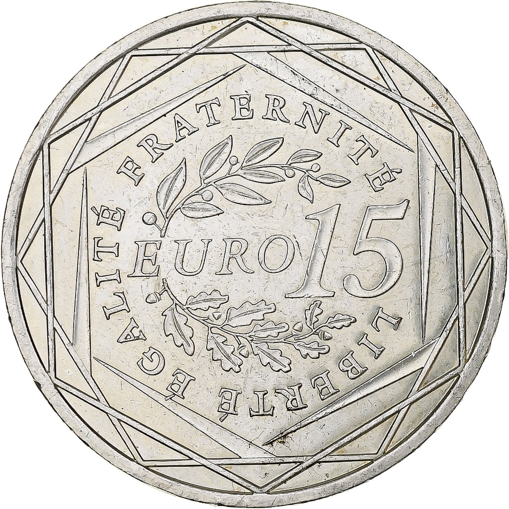 France, 15 Euro, Semeuse, 2008, MDP, Argent, SUP+, KM:1535