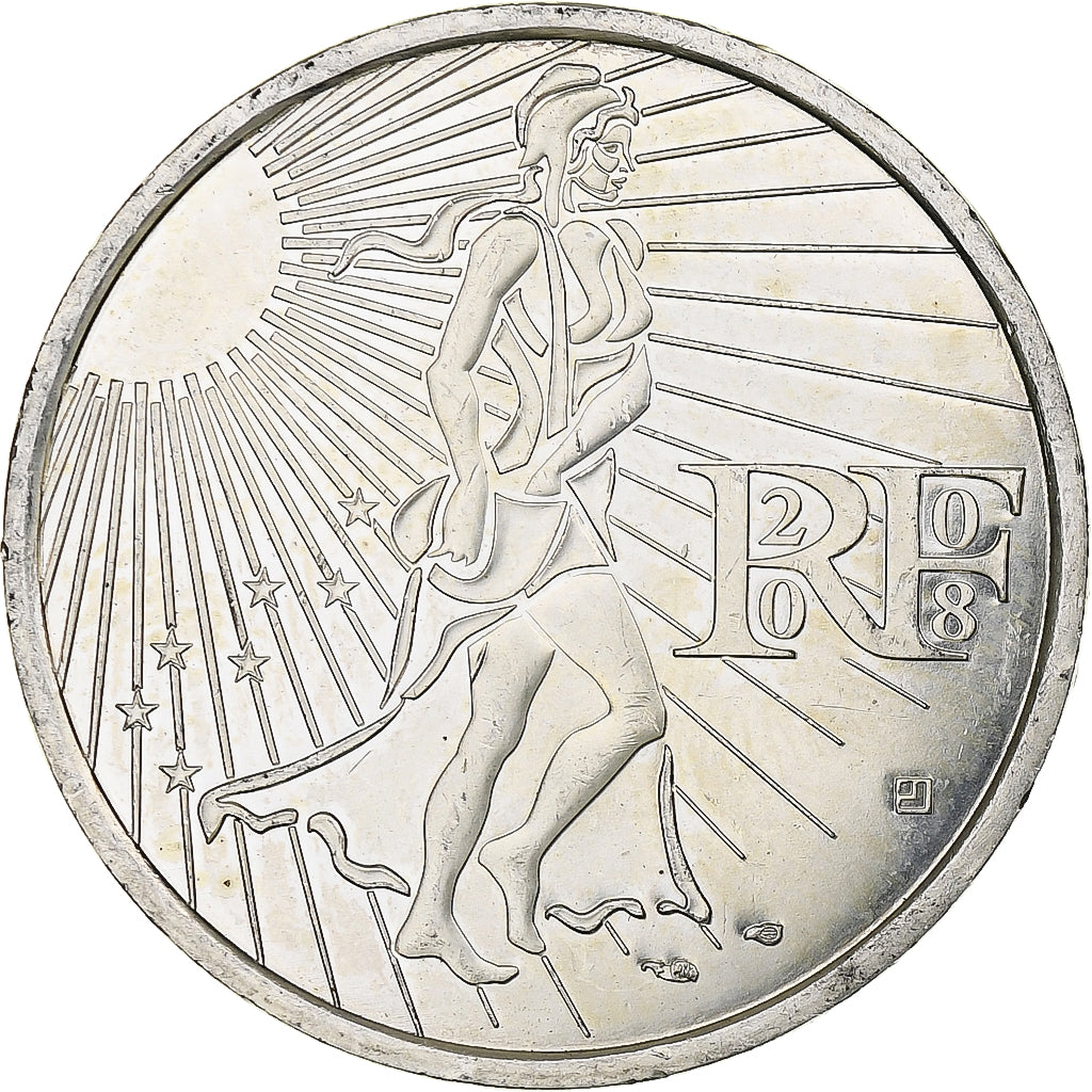 Frankreich, 15 Euro, Semeuse, 2008, MDP, Silber, VZ+, KM:1535