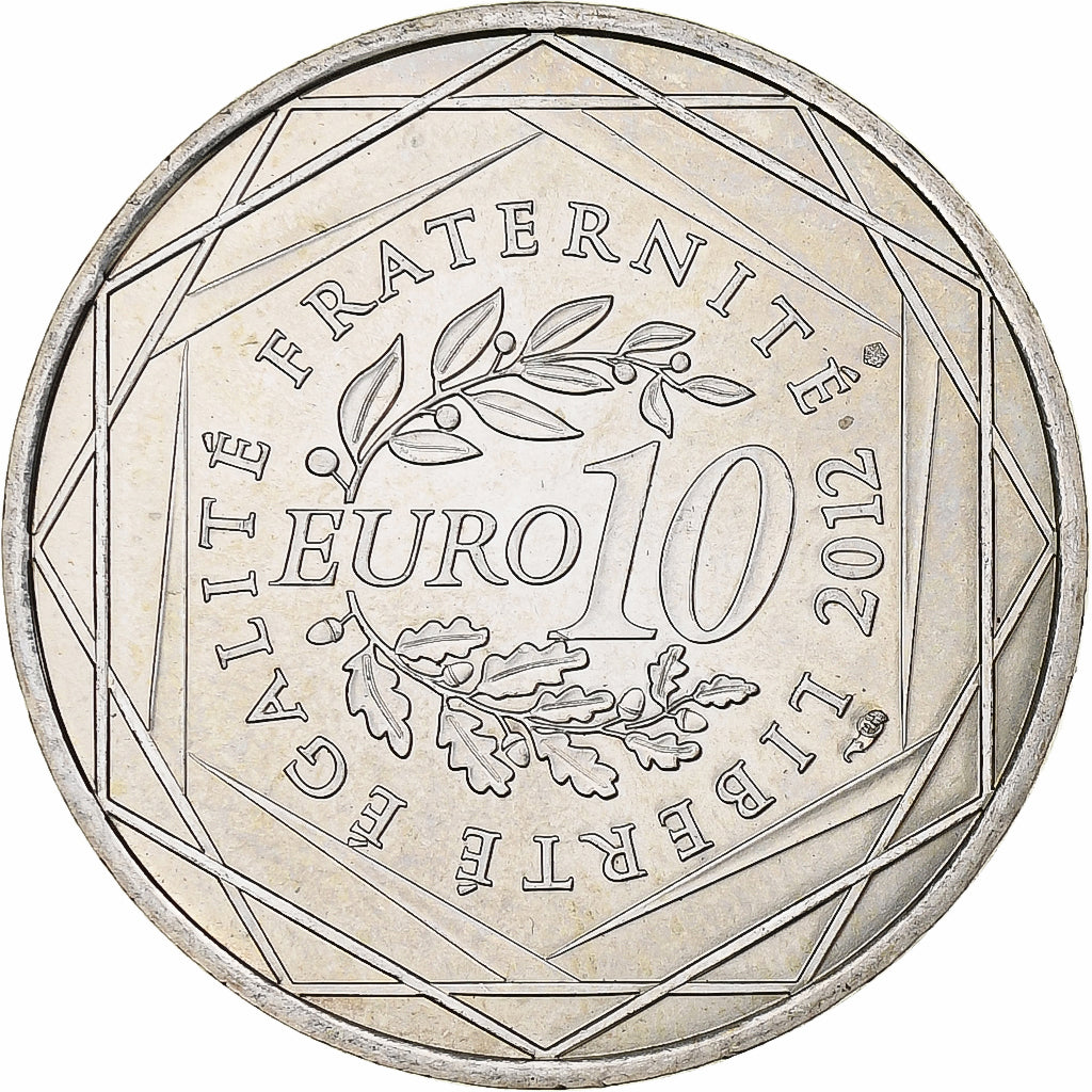 France, 10 Euro, Aquitaine, 2012, MDP, Argent, SUP+, KM:1863