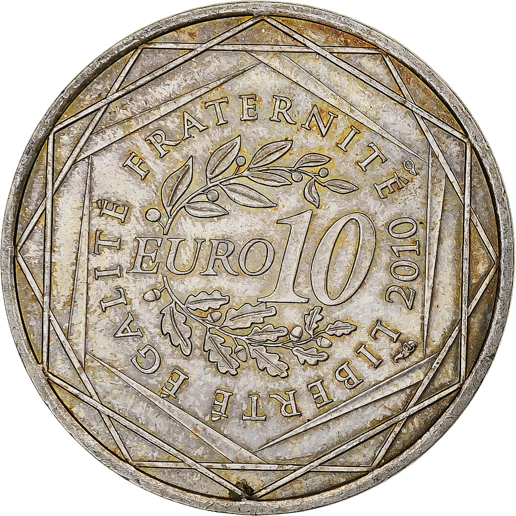 France, 10 Euro, Midi-Pyrénées, 2010, MDP, Silver, MS(60-62), KM:1663