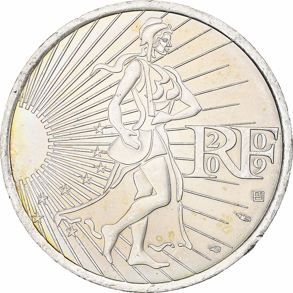 France, 10 Euro, Semeuse, 2009, MDP, Argent, SUP+, KM:1580