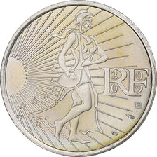 France, 10 Euro, Semeuse, 2009, MDP, Silver, MS(60-62), KM:1580