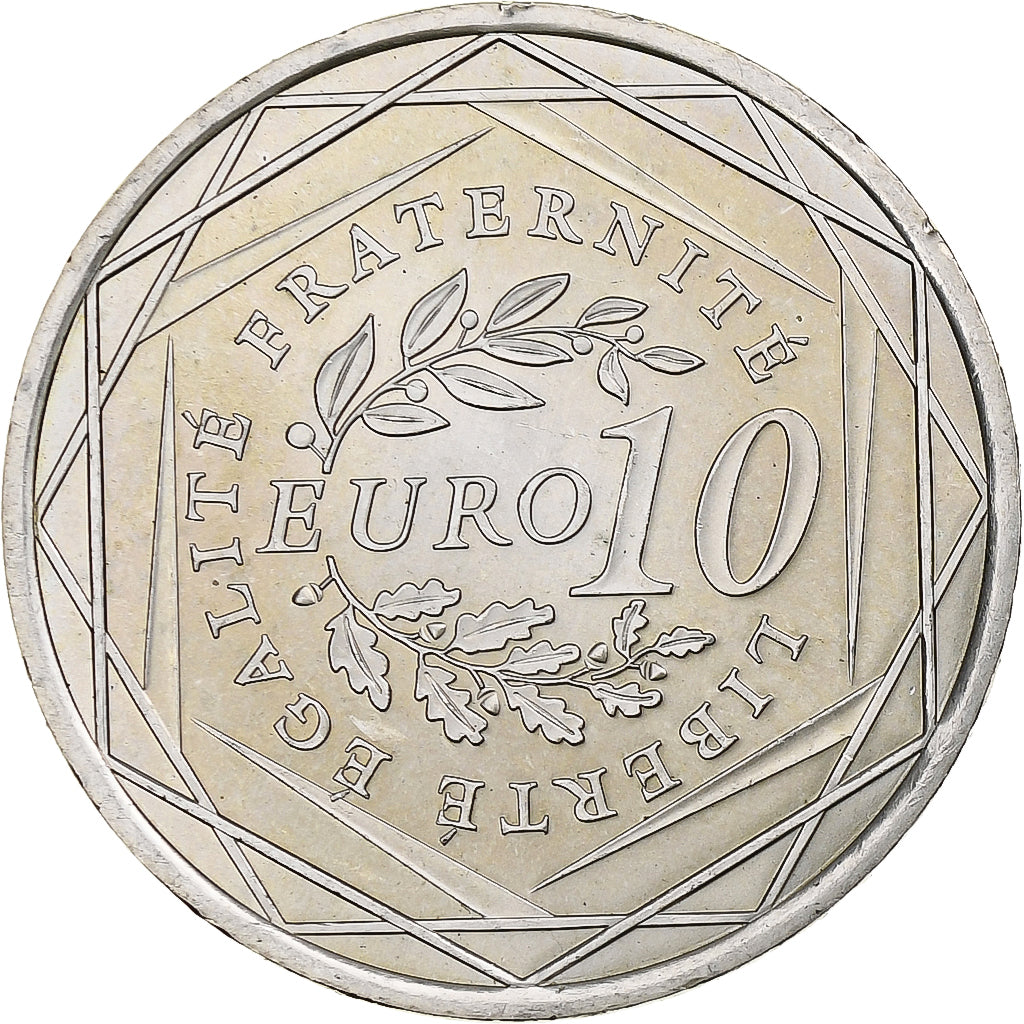 France, 10 Euro, Semeuse, 2009, MDP, Silver, MS(60-62), KM:1580