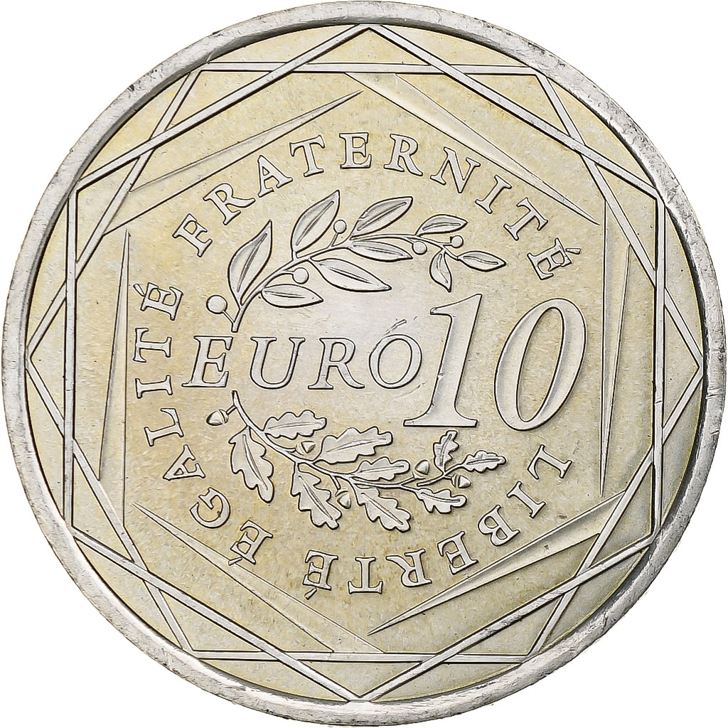 France, 10 Euro, Semeuse, 2009, MDP, Silver, MS(60-62), KM:1580
