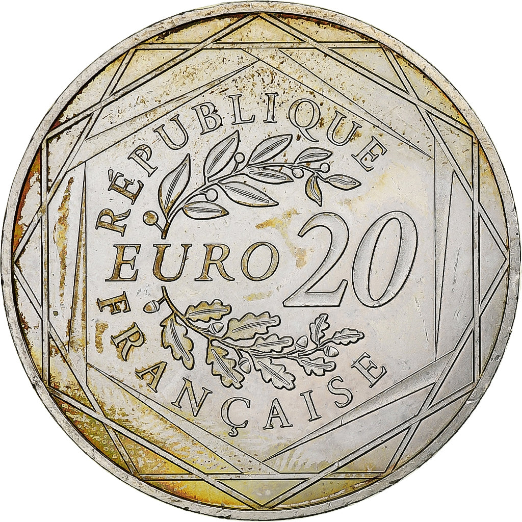 France, 20 Euro, Marianne, Liberté, 2017, MDP, Argent, SUP+