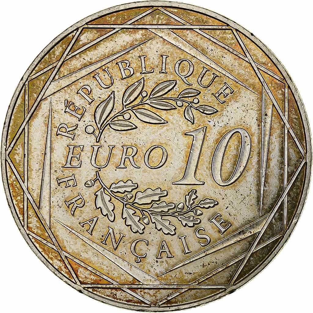 Francja, 10 Euro, Coq, 2016, MDP, Srebro, AU(55-58)