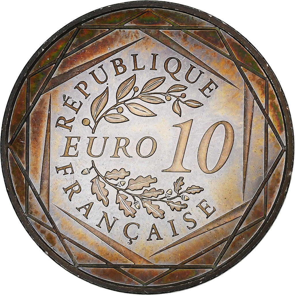 França, 10 Euro, Hercule, 2012, MDP, Prata, MS(63), KM:2073