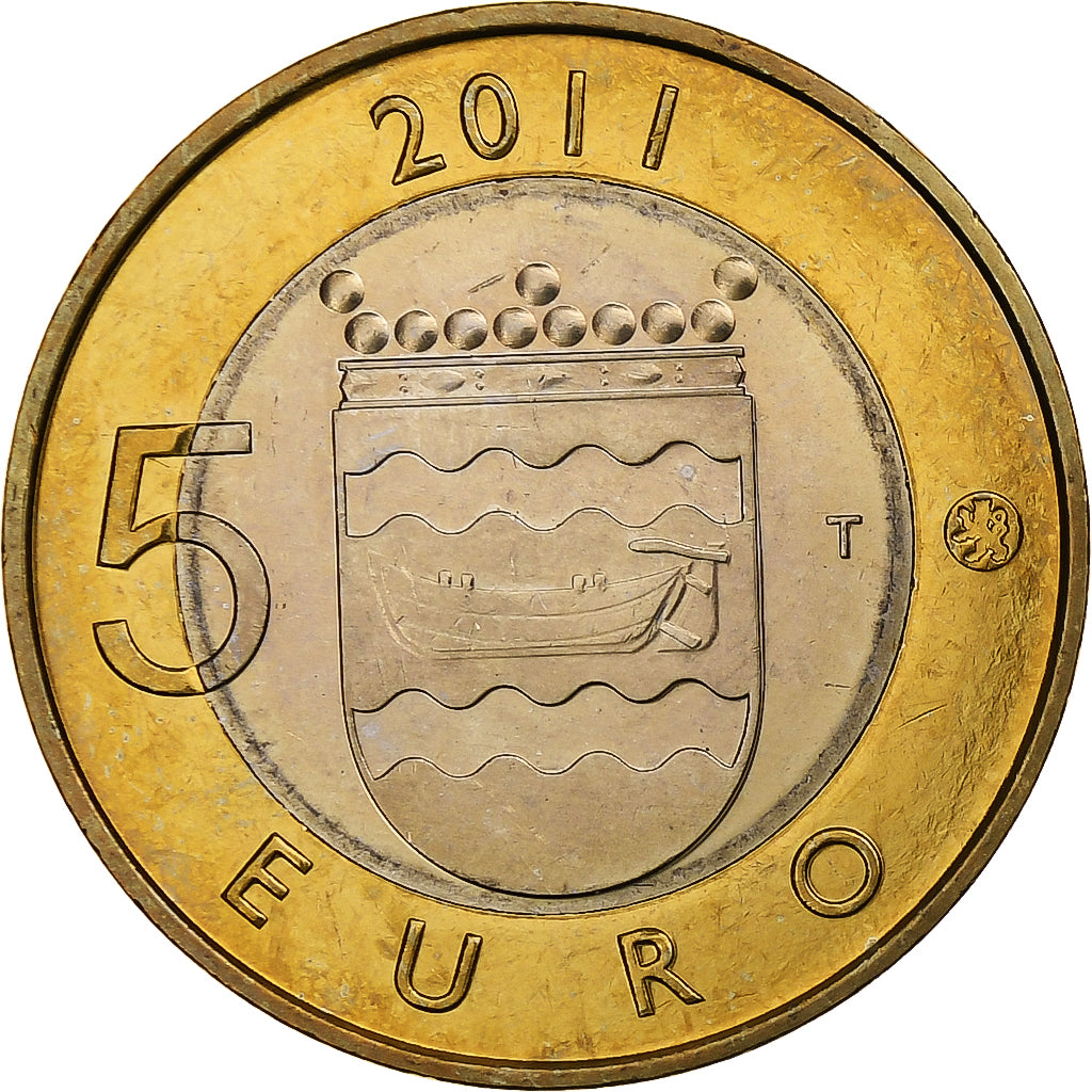 Finlande, 5 Euro, Uusimaa, 2011, Vantaa, Bimétallique, SPL, KM:160