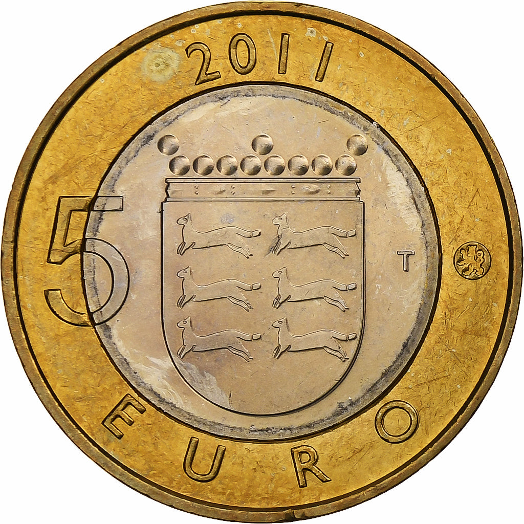 Finland, 5 Euro, Ostrobotnie, 2011, Vantaa, Bi-Metallic, MS(63), KM:171