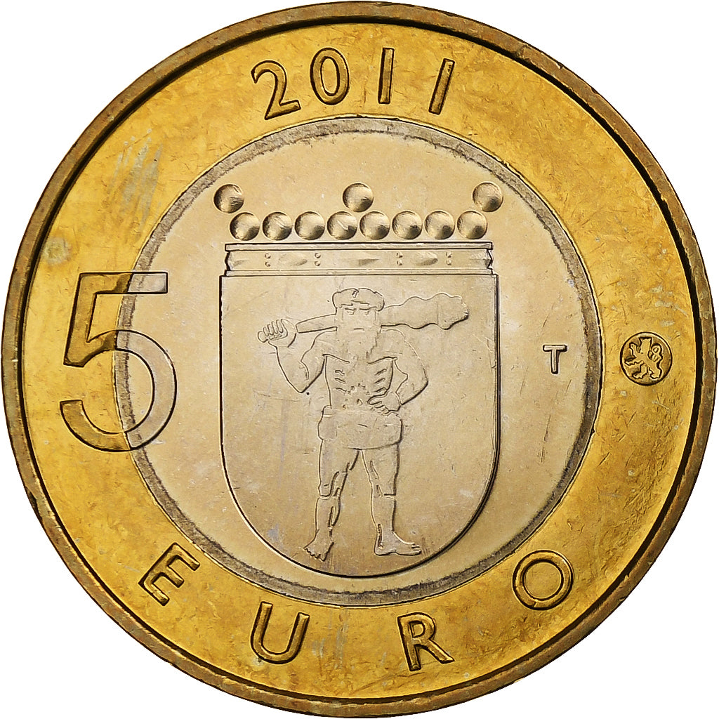 Finlande, 5 Euro, Laponie, 2011, Vantaa, Bimétallique, SPL, KM:170