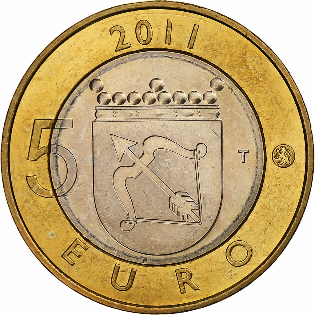 Finland, 5 Euro, Savonie, 2011, Vantaa, Bi-Metallic, MS(63), KM:162