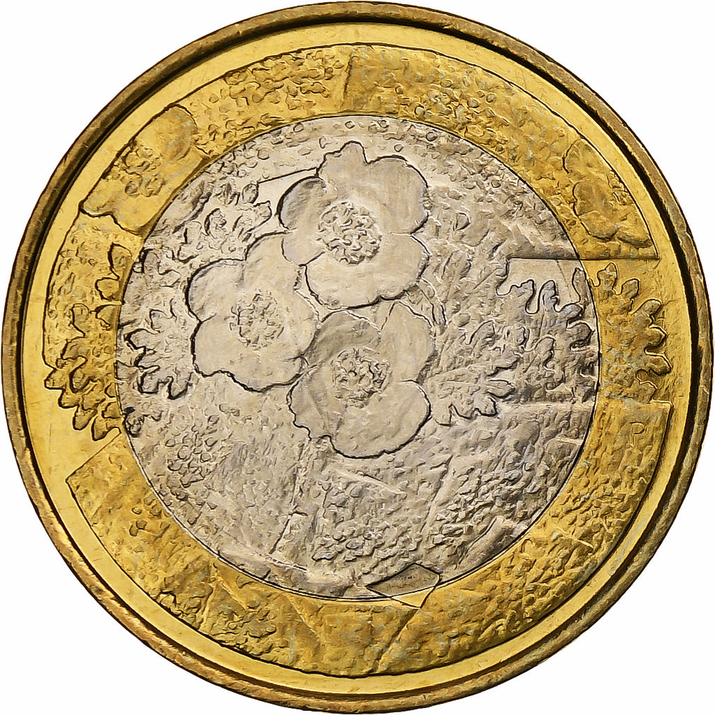 Finlande, 5 Euro, Flore, 2012, Vantaa, Bimétallique, SPL, KM:184